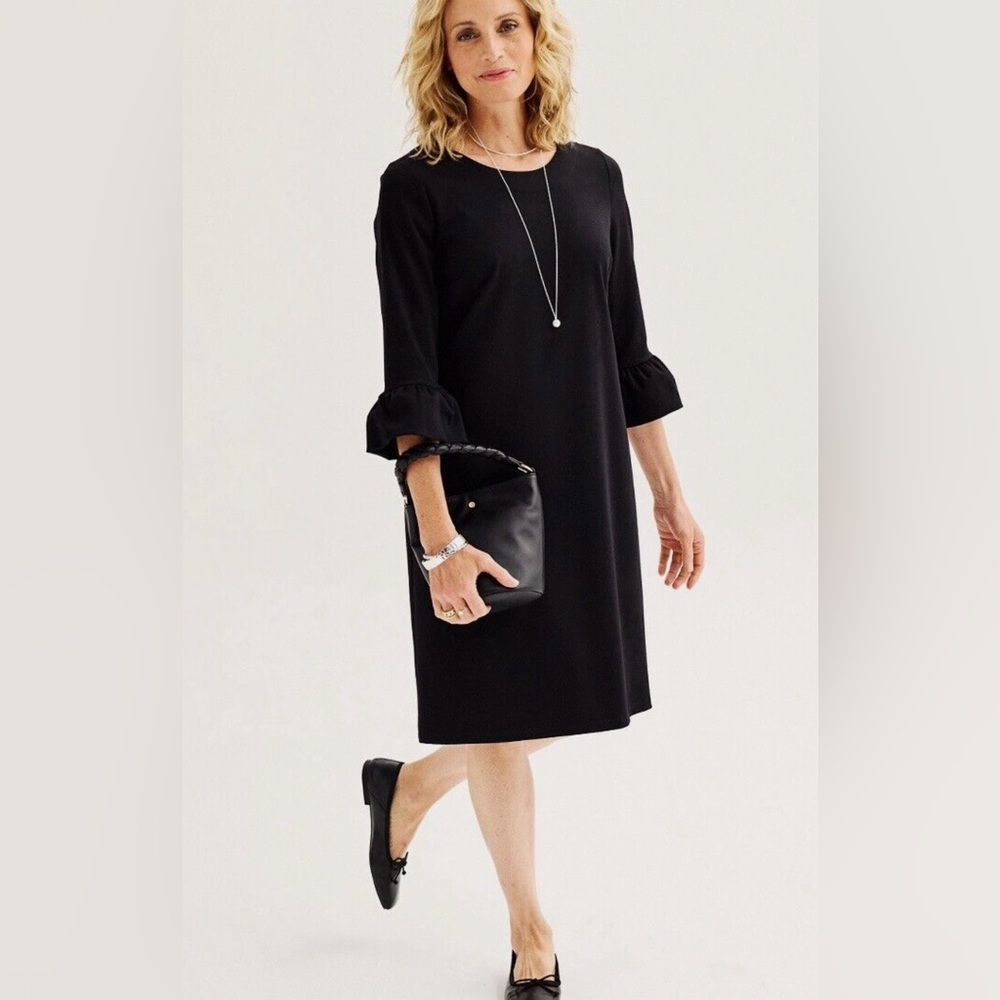 Women’s Croft & Barrow Bell Sleeve Dress SZ Small NWT - Picture 5 of 10